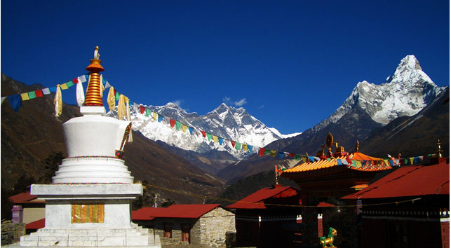 EVEREST VIEW FROM TANGBOCHE