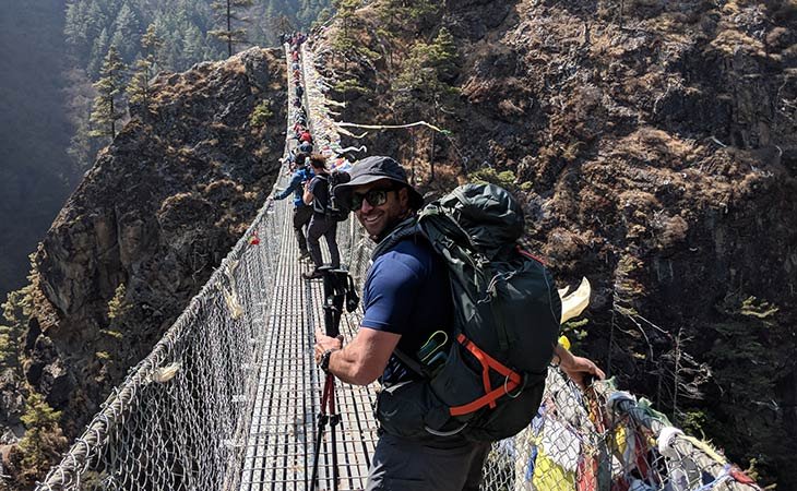 Highest bridge of Khumbu, namche