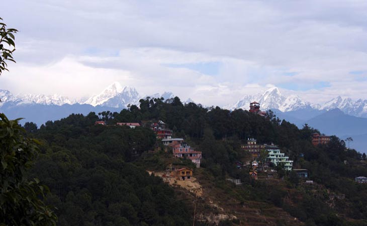 himalayan view from Nagarkot