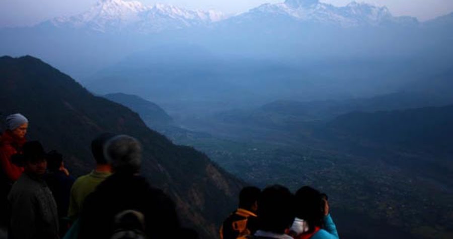 View from sarangkot pokhara