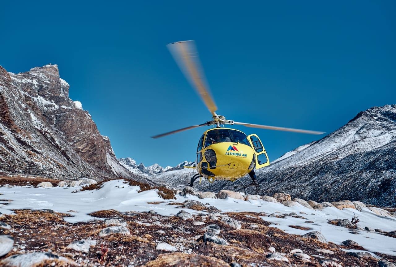 Everest Base Camp with helicopter fly out