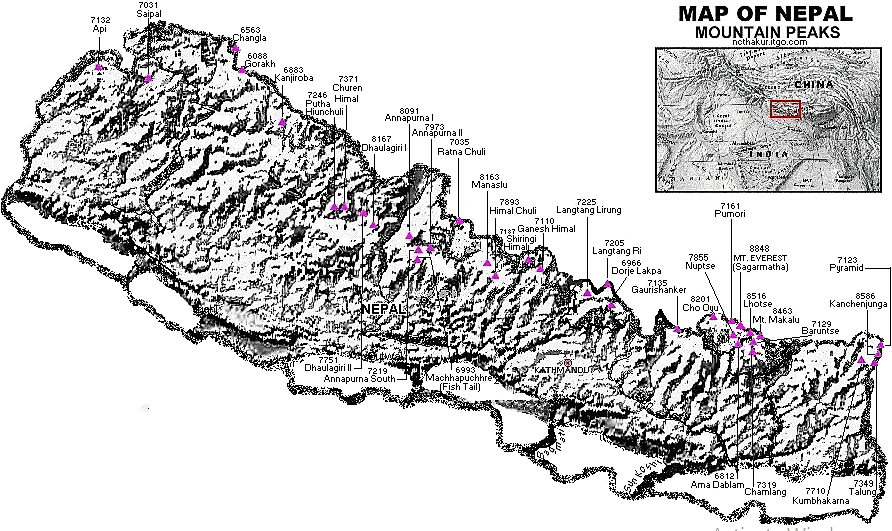 14 Highest 8000 m Mountains in Nepal