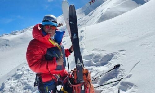 Bhote achieves a historic ski descent from Mount Manaslu